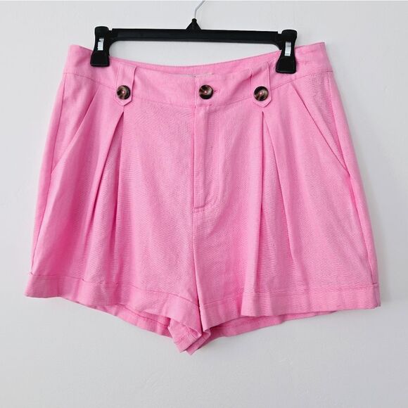 NWT BCBGeneration Pleated Shorts Pink - Picture 3 of 9